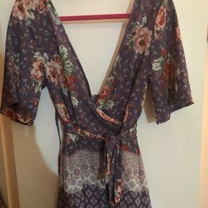 Lavender Floral Romper